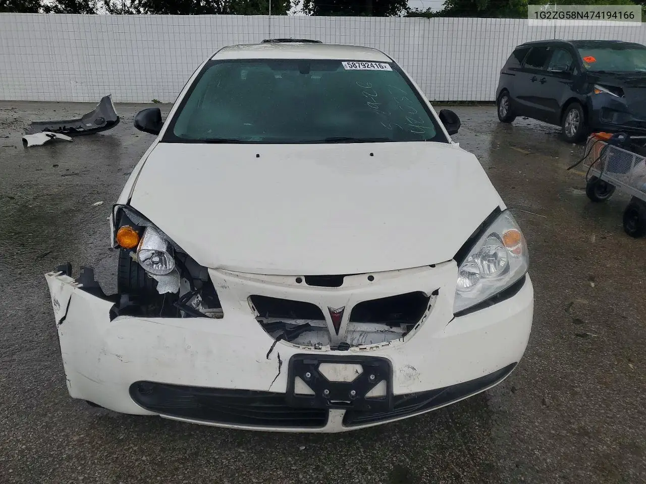 2007 Pontiac G6 Base VIN: 1G2ZG58N474194166 Lot: 58792416