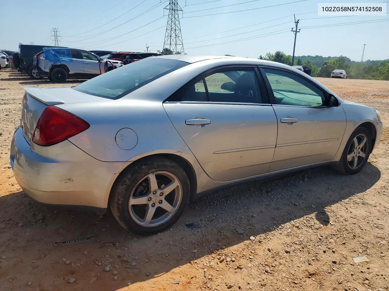 2007 Pontiac G6 Base VIN: 1G2ZG58N574152508 Lot: 59596936