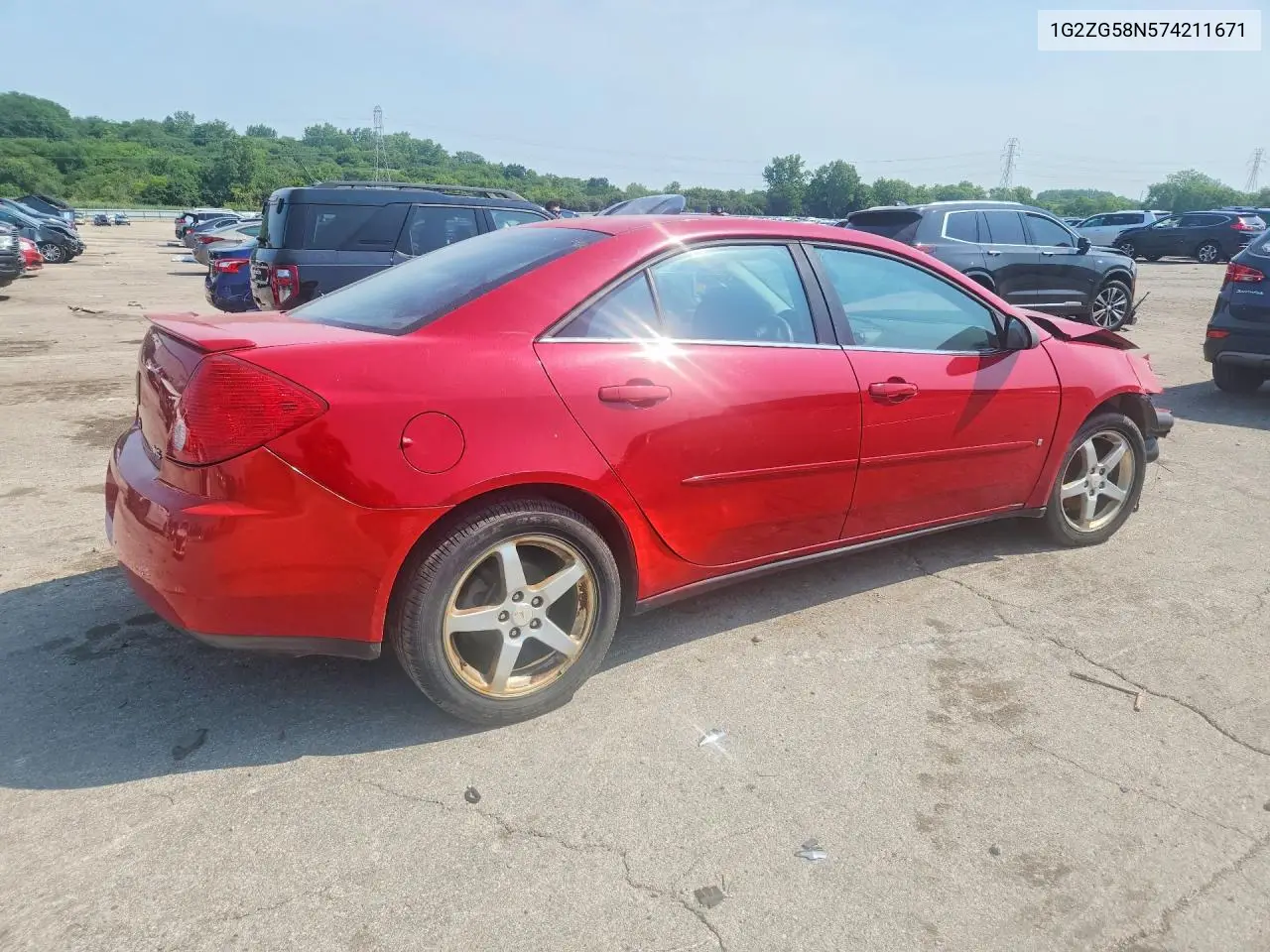 2007 Pontiac G6 Base VIN: 1G2ZG58N574211671 Lot: 61131176