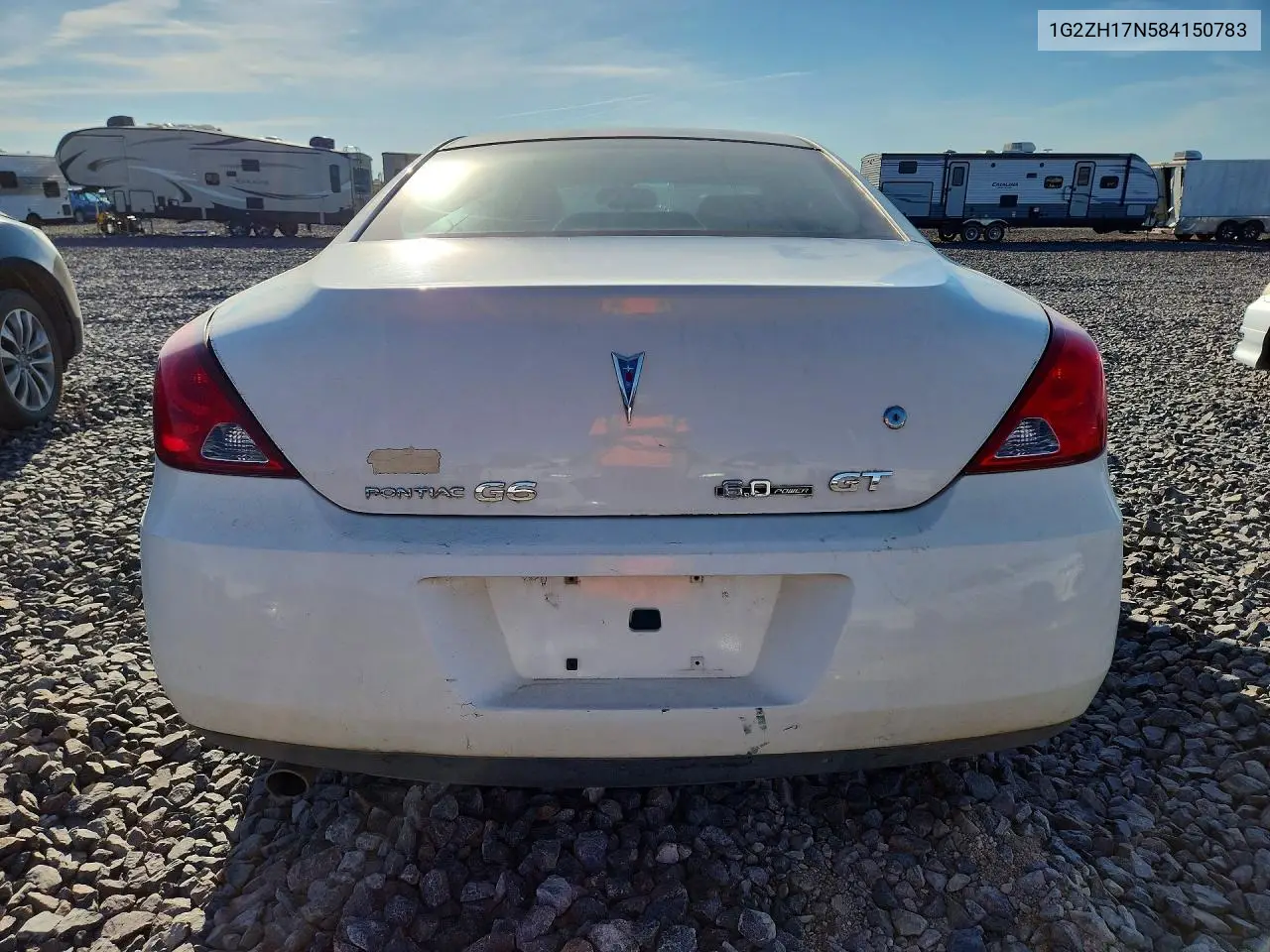 2008 Pontiac G6 Gt VIN: 1G2ZH17N584150783 Lot: 52937556