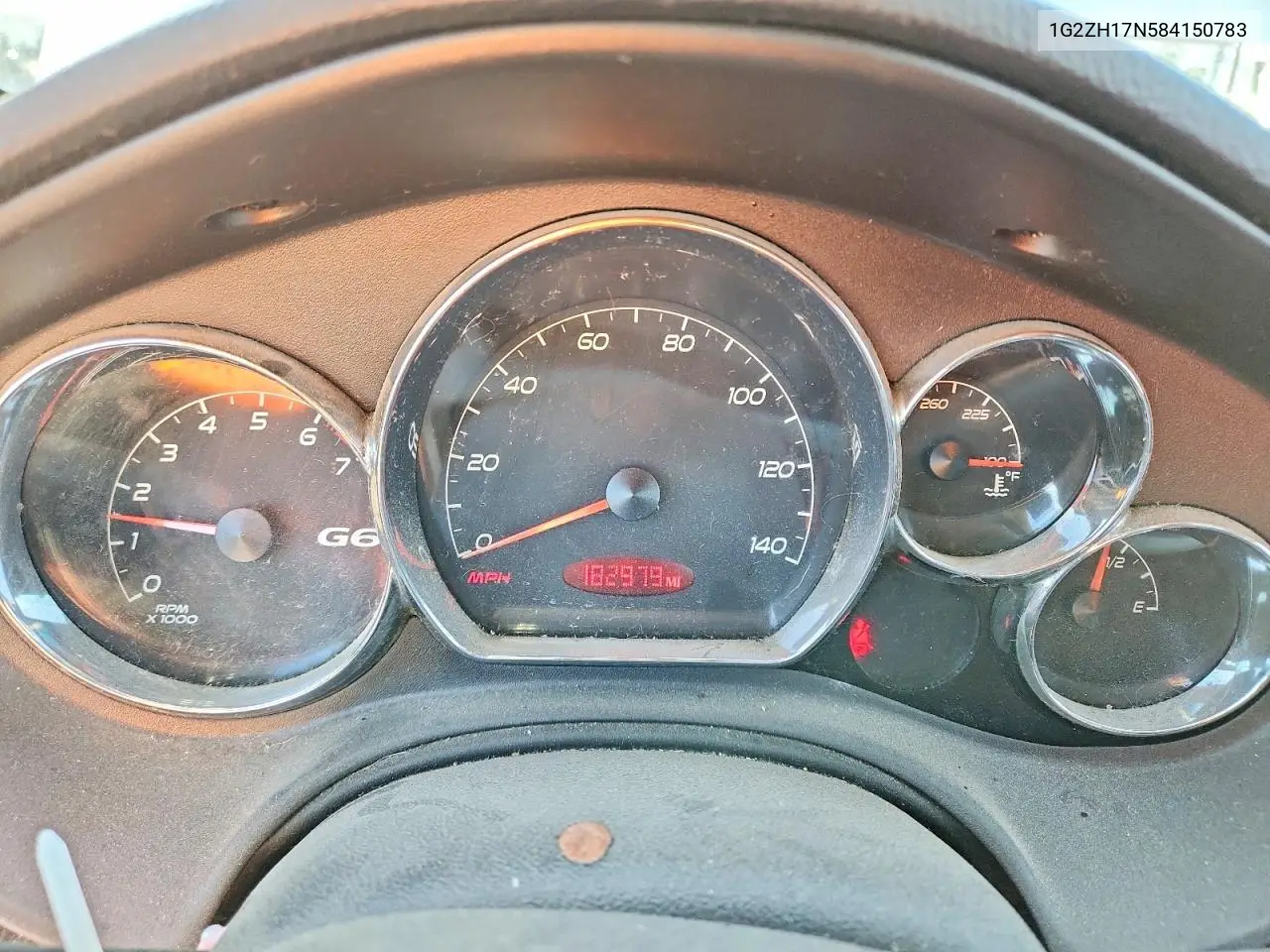 2008 Pontiac G6 Gt VIN: 1G2ZH17N584150783 Lot: 52937556