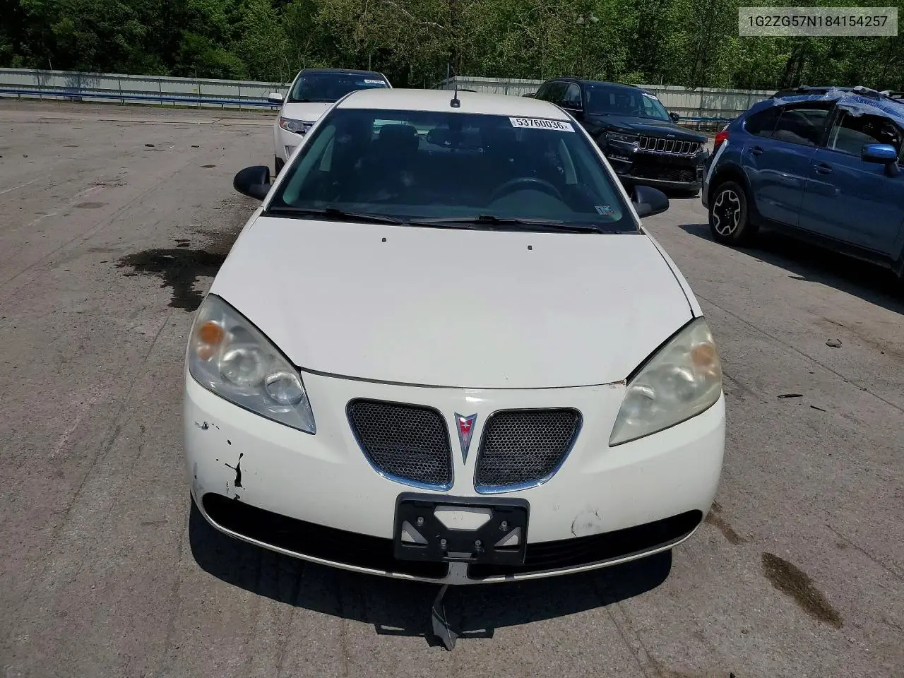 2008 Pontiac G6 Base VIN: 1G2ZG57N184154257 Lot: 53760036