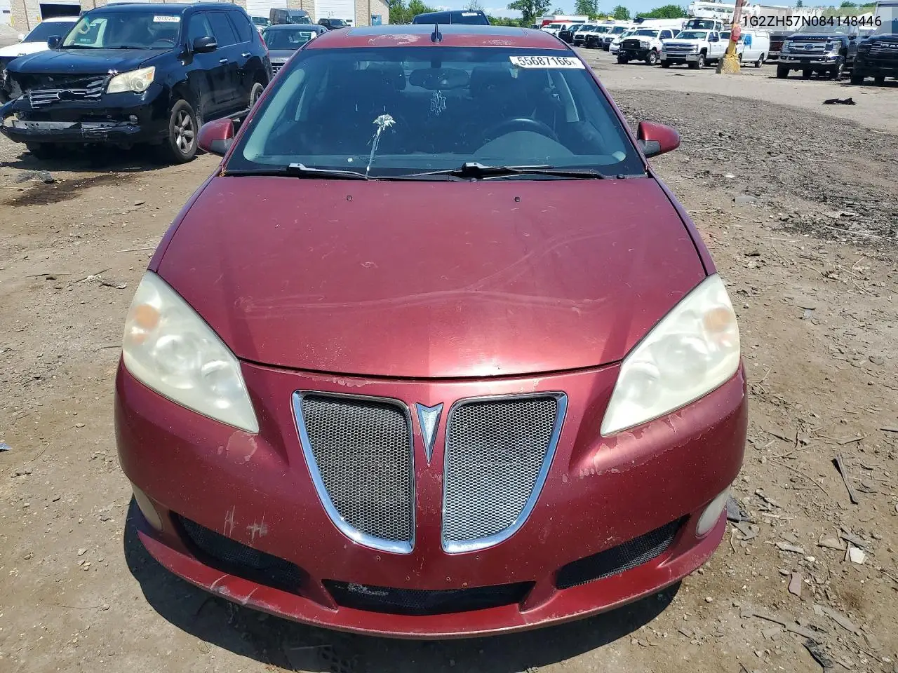 2008 Pontiac G6 Gt VIN: 1G2ZH57N084148446 Lot: 55687166