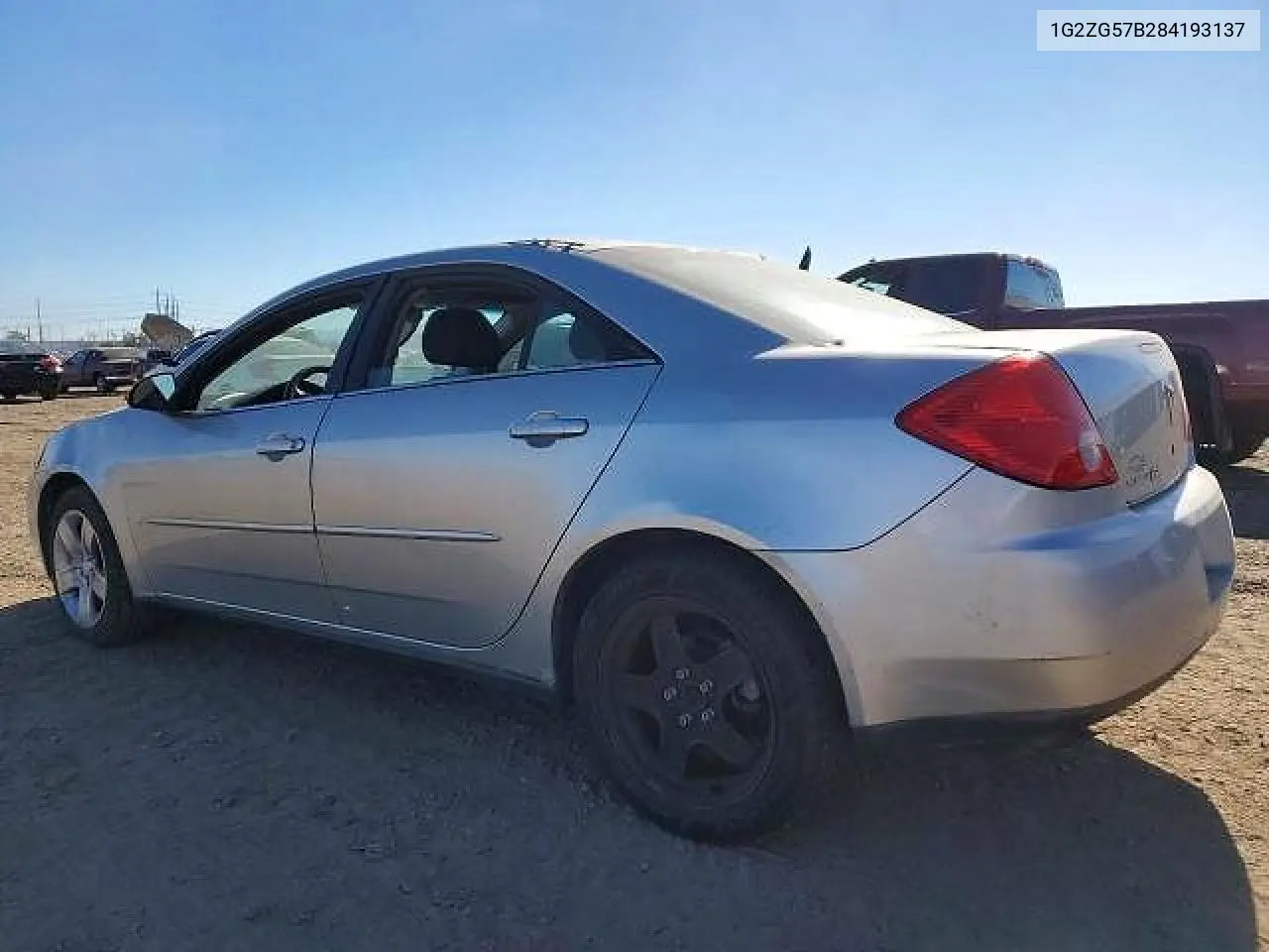 2008 Pontiac G6 Base/Se VIN: 1G2ZG57B284193137 Lot: 58107936