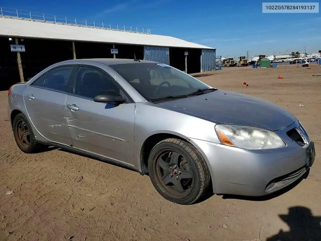 2008 Pontiac G6 Base/Se VIN: 1G2ZG57B284193137 Lot: 58107936