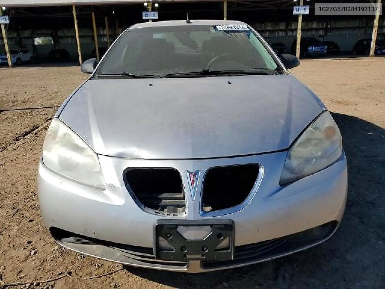 2008 Pontiac G6 Base/Se VIN: 1G2ZG57B284193137 Lot: 58107936