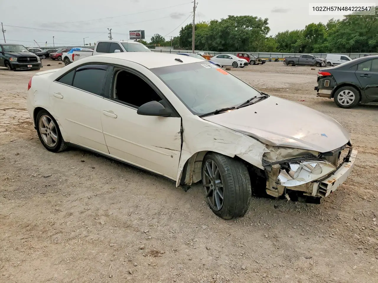 2008 Pont G6 VIN: 1G2ZH57N484222547 Lot: 58393606