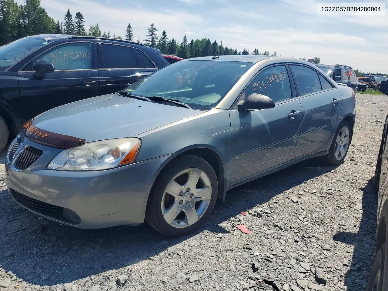 2008 Pontiac G6 Base VIN: 1G2ZG57B284280004 Lot: 58604816