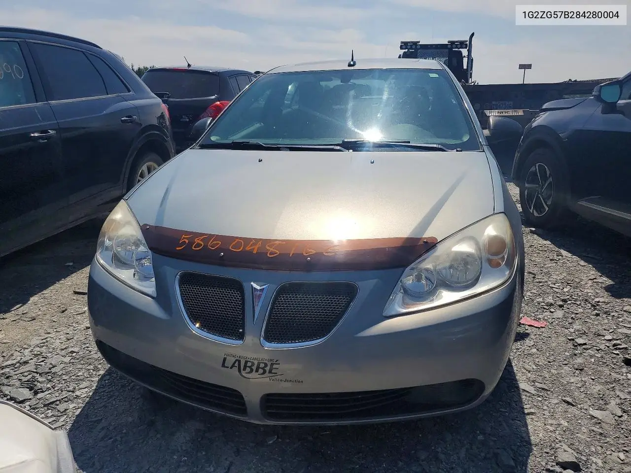 2008 Pontiac G6 Base VIN: 1G2ZG57B284280004 Lot: 58604816