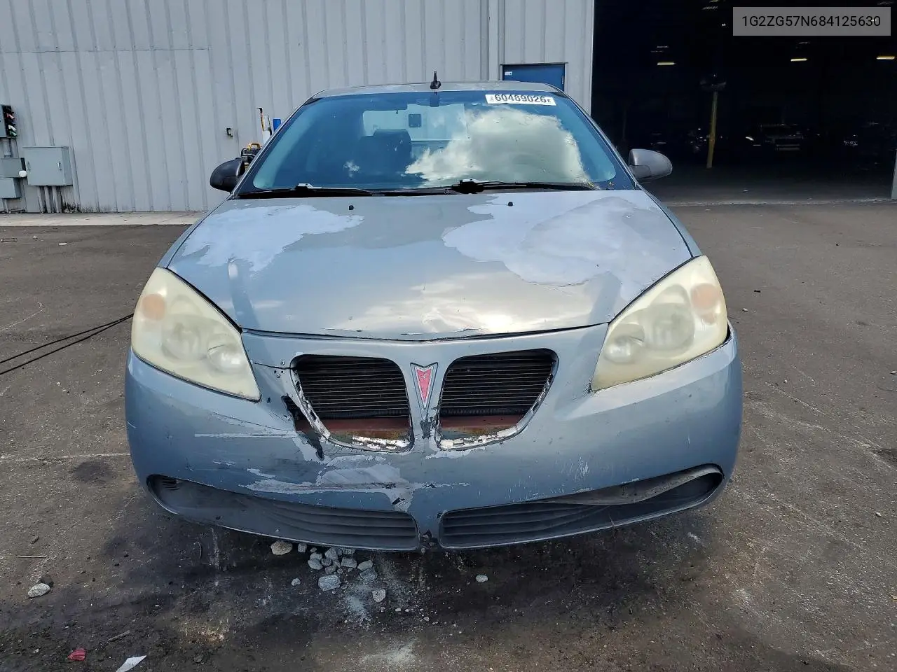 2008 Pontiac G6 Base VIN: 1G2ZG57N684125630 Lot: 60489026