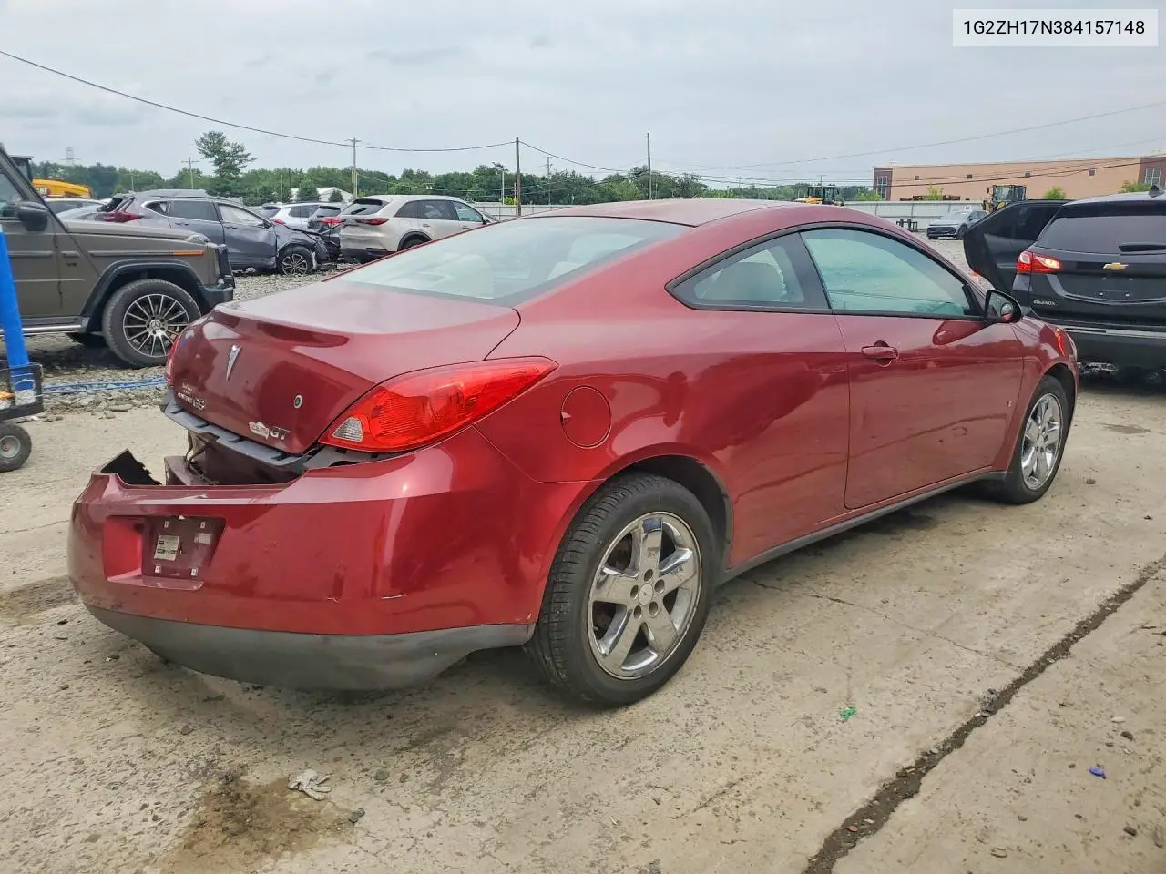 2008 Pontiac G6 Gt VIN: 1G2ZH17N384157148 Lot: 60598826