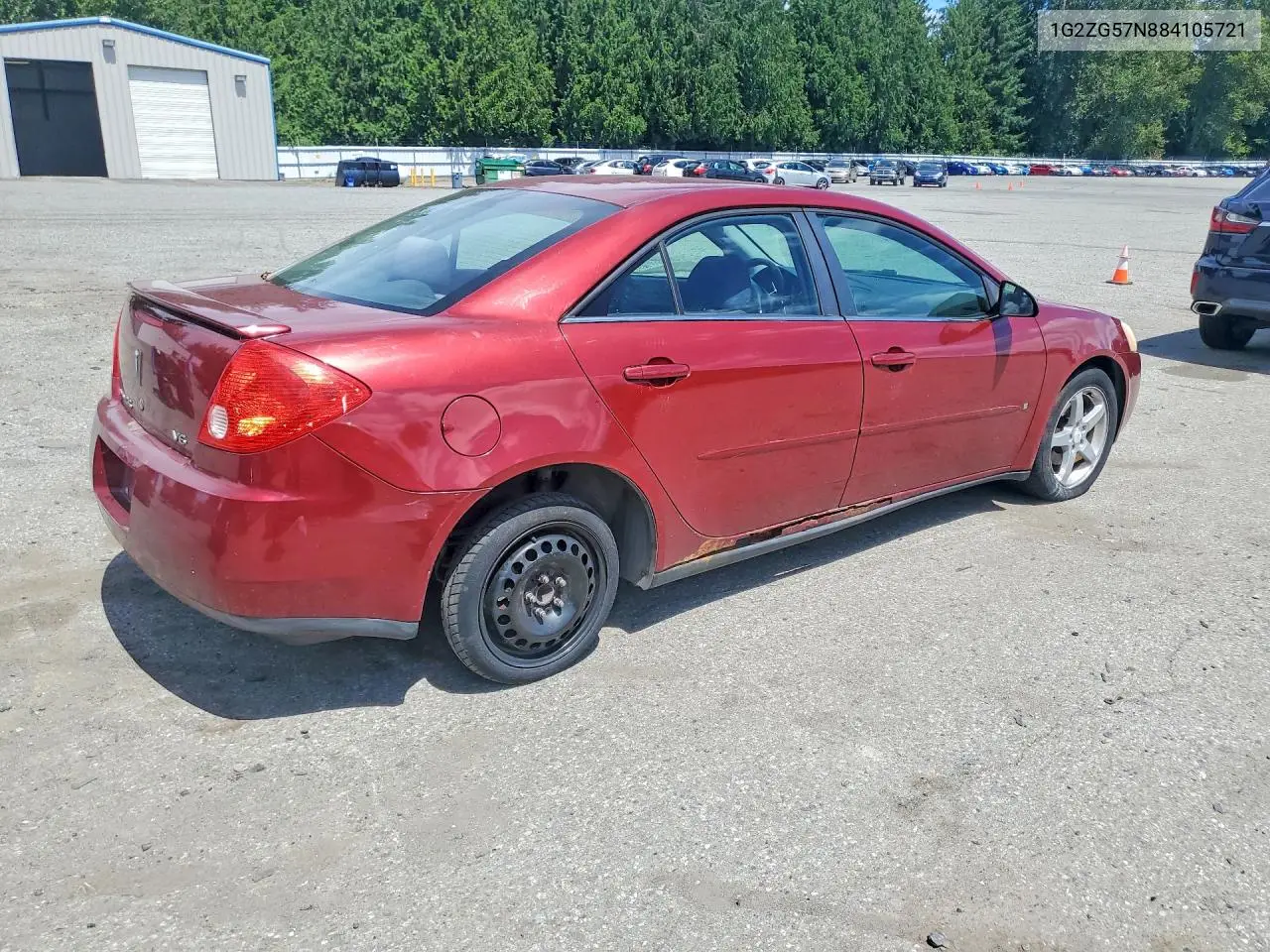2008 Pontiac G6 Base VIN: 1G2ZG57N884105721 Lot: 60834286