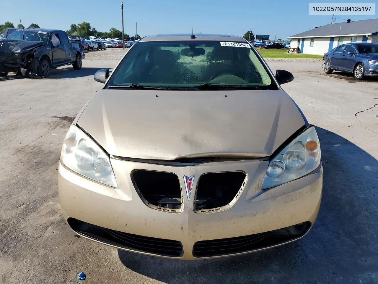 2008 Pontiac G6 Base/Se VIN: 1G2ZG57N284135197 Lot: 61101596