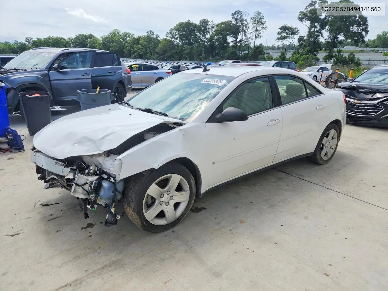 2009 Pontiac G6 VIN: 1G2ZG57B494141560 Lot: 55035196
