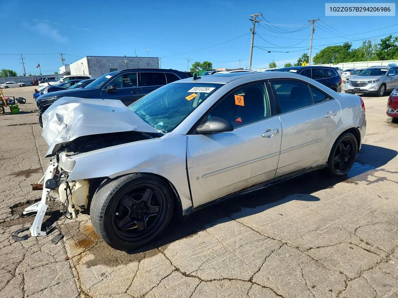 2009 Pontiac G6 VIN: 1G2ZG57B294206986 Lot: 56813256