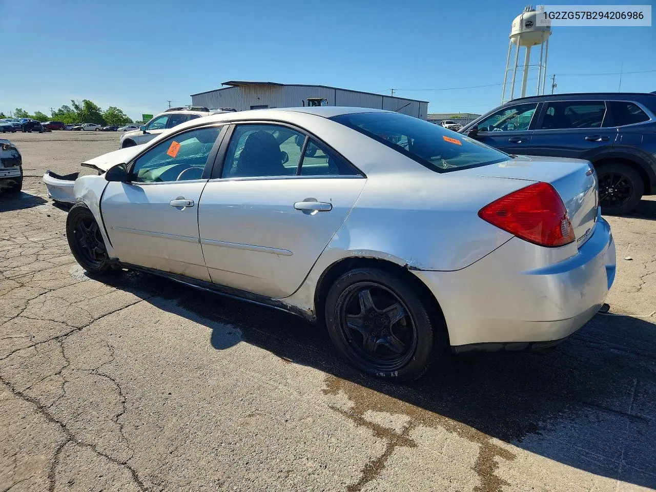 2009 Pontiac G6 VIN: 1G2ZG57B294206986 Lot: 56813256