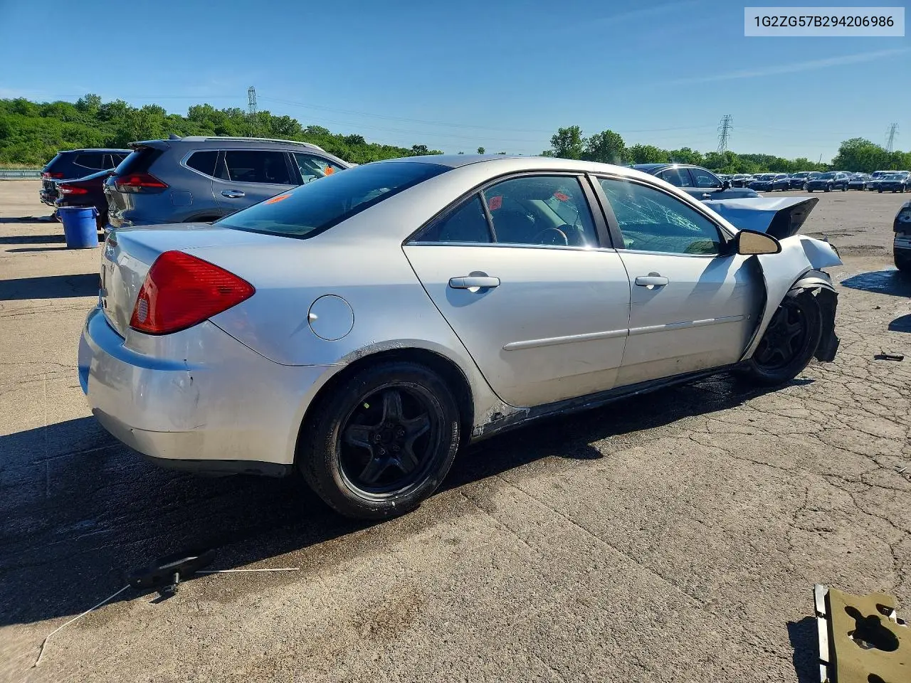2009 Pontiac G6 VIN: 1G2ZG57B294206986 Lot: 56813256