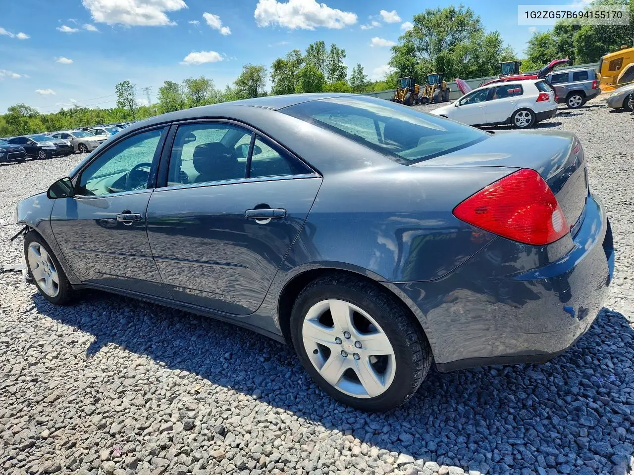 2009 Pontiac G6 VIN: 1G2ZG57B694155170 Lot: 58085276