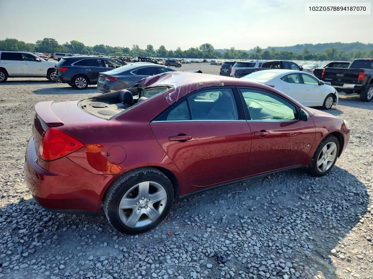 2009 Pontiac G6 VIN: 1G2ZG57B894187070 Lot: 59316956
