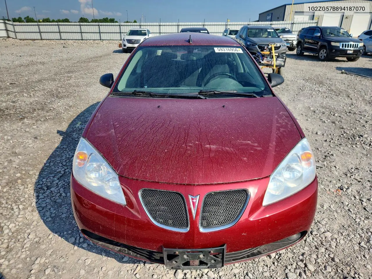 2009 Pontiac G6 VIN: 1G2ZG57B894187070 Lot: 59316956