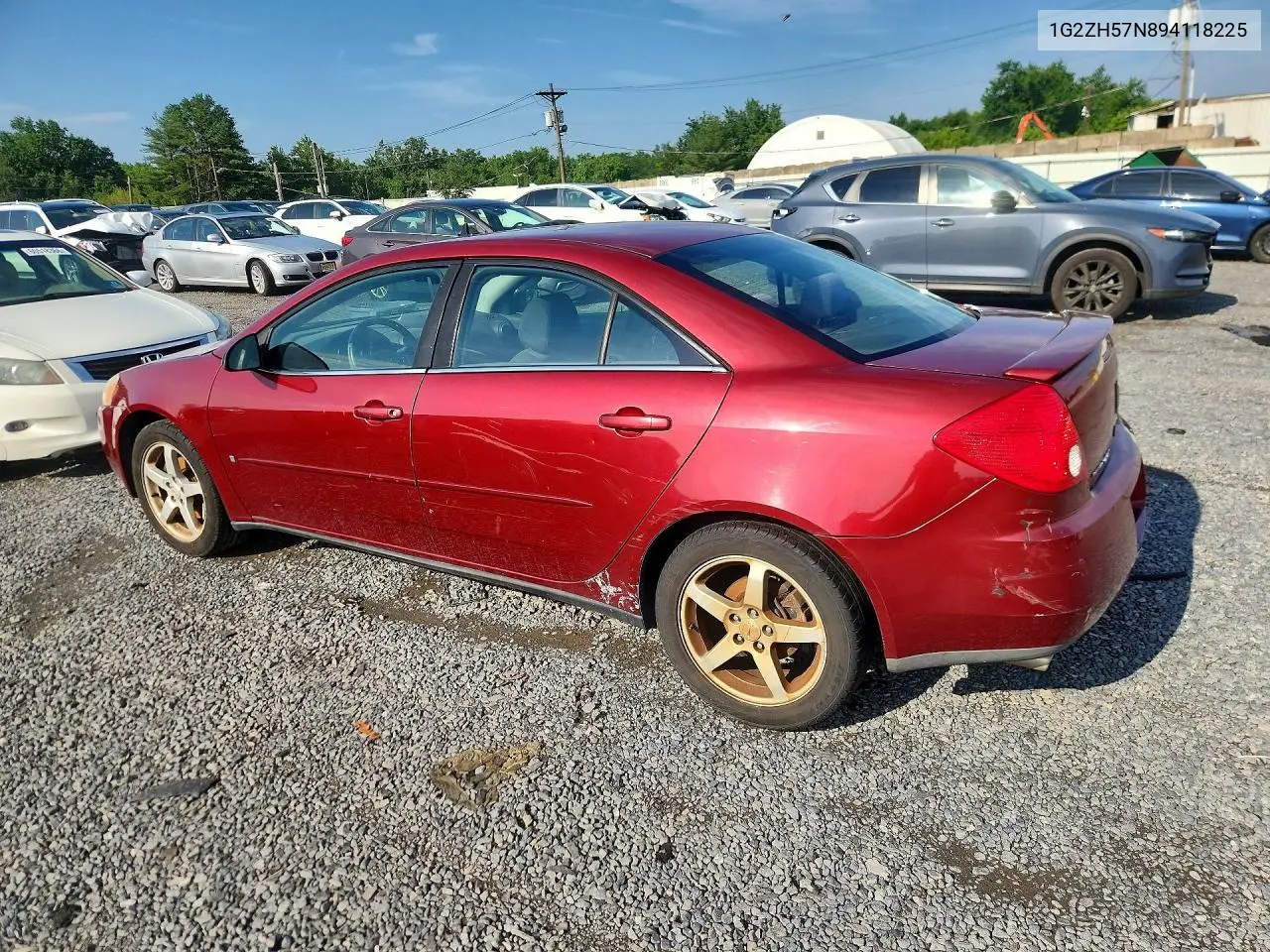 2009 Pontiac G6 Gt VIN: 1G2ZH57N894118225 Lot: 60436416