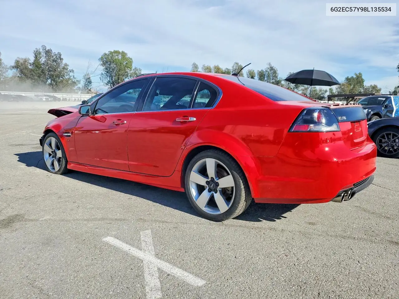 2008 Pontiac G8 Gt VIN: 6G2EC57Y98L135534 Lot: 78683385