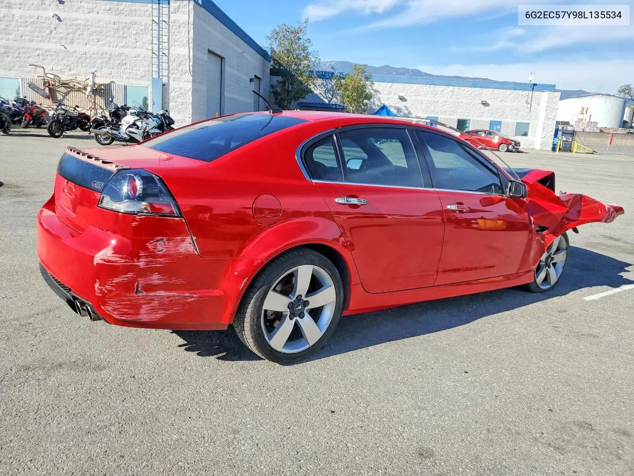 2008 Pontiac G8 Gt VIN: 6G2EC57Y98L135534 Lot: 78683385