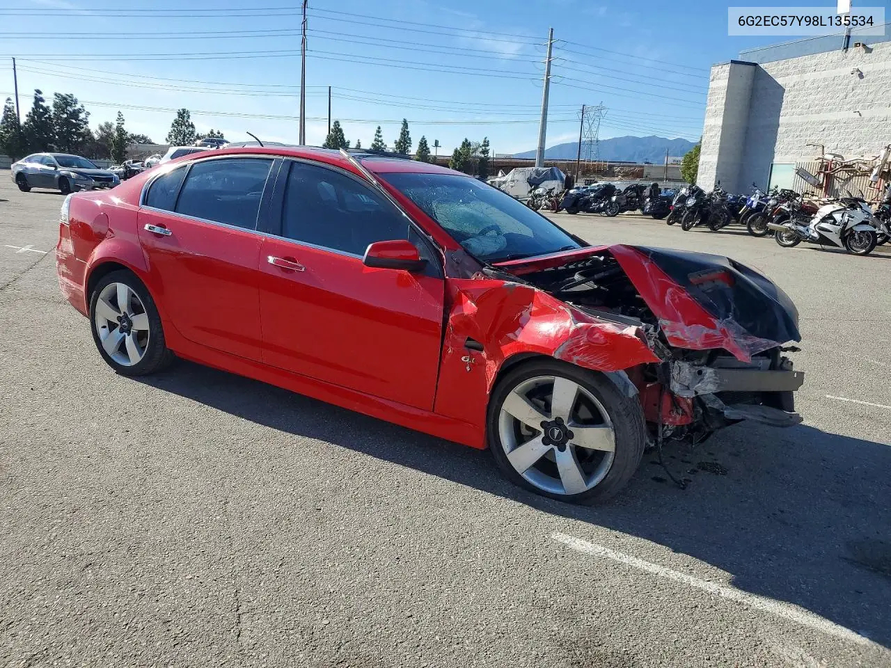 2008 Pontiac G8 Gt VIN: 6G2EC57Y98L135534 Lot: 78683385