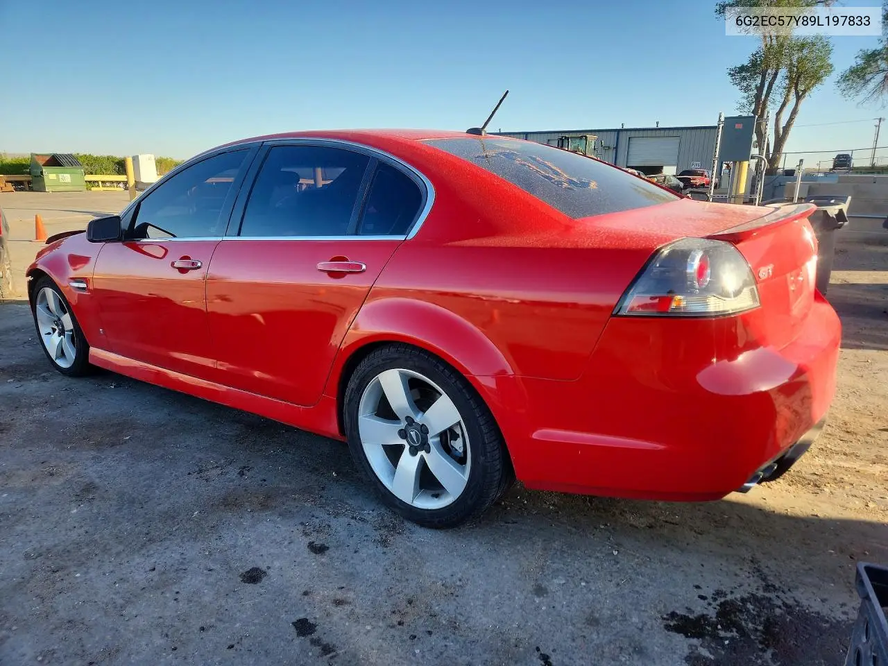2009 Pontiac G8 Gt VIN: 6G2EC57Y89L197833 Lot: 50665306
