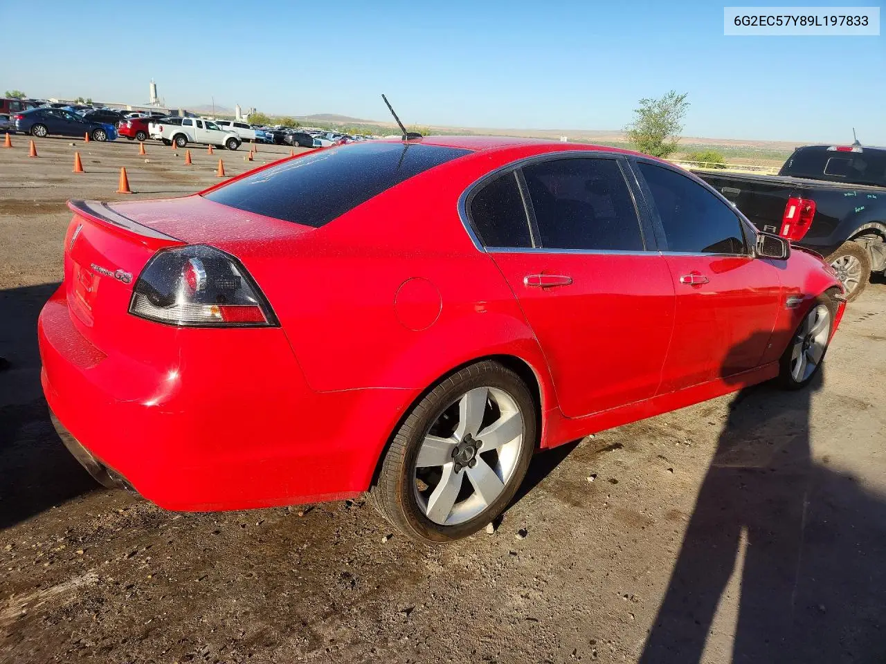 2009 Pontiac G8 Gt VIN: 6G2EC57Y89L197833 Lot: 50665306