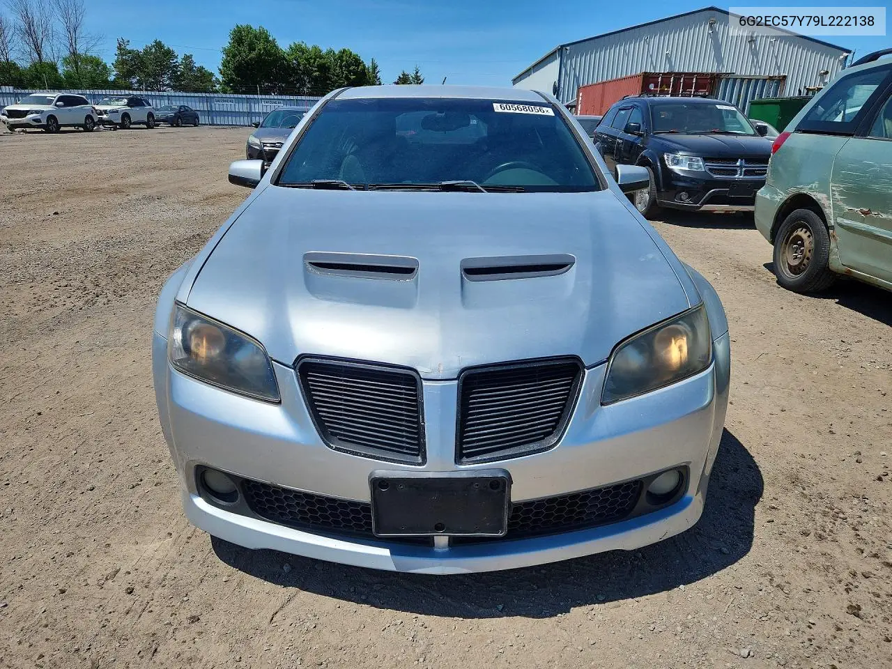 2009 Pontiac G8 Gt VIN: 6G2EC57Y79L222138 Lot: 60568056