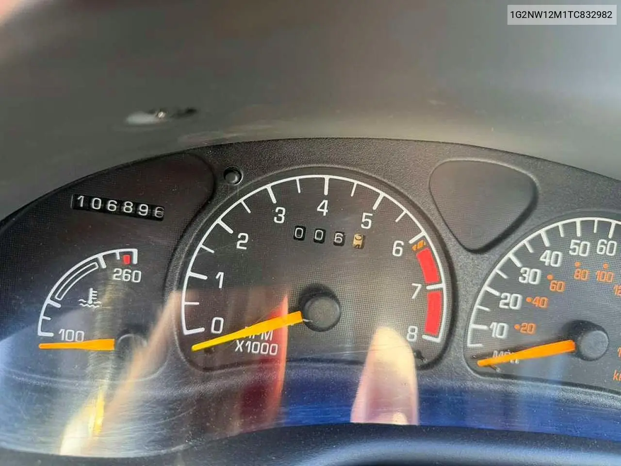 1996 Pontiac Grand Am Gt VIN: 1G2NW12M1TC832982 Lot: 59647976