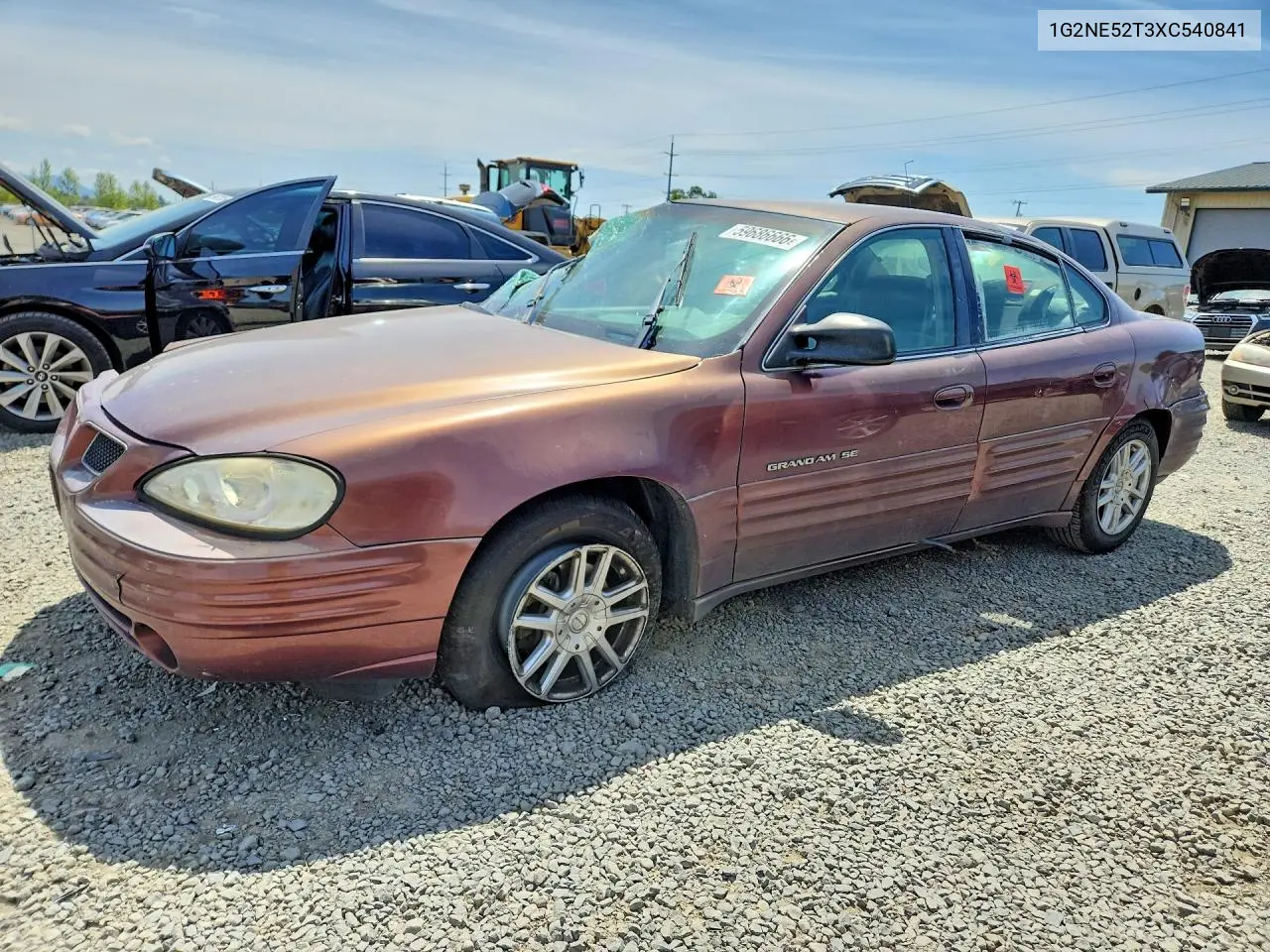 1999 Pontiac Grand Am VIN: 1G2NE52T3XC540841 Lot: 59686666
