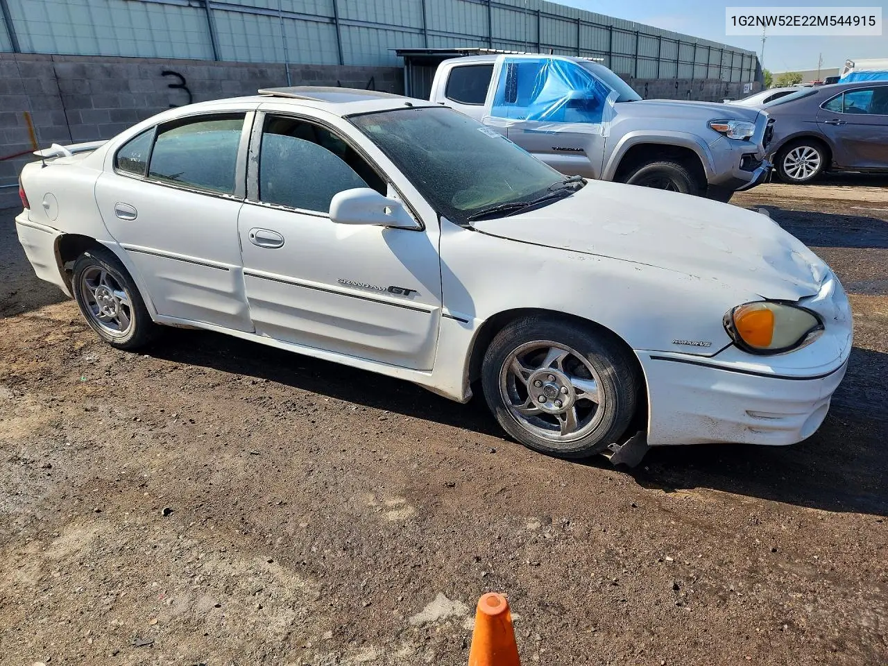 2002 Pontiac Grand Am Gt VIN: 1G2NW52E22M544915 Lot: 58513056