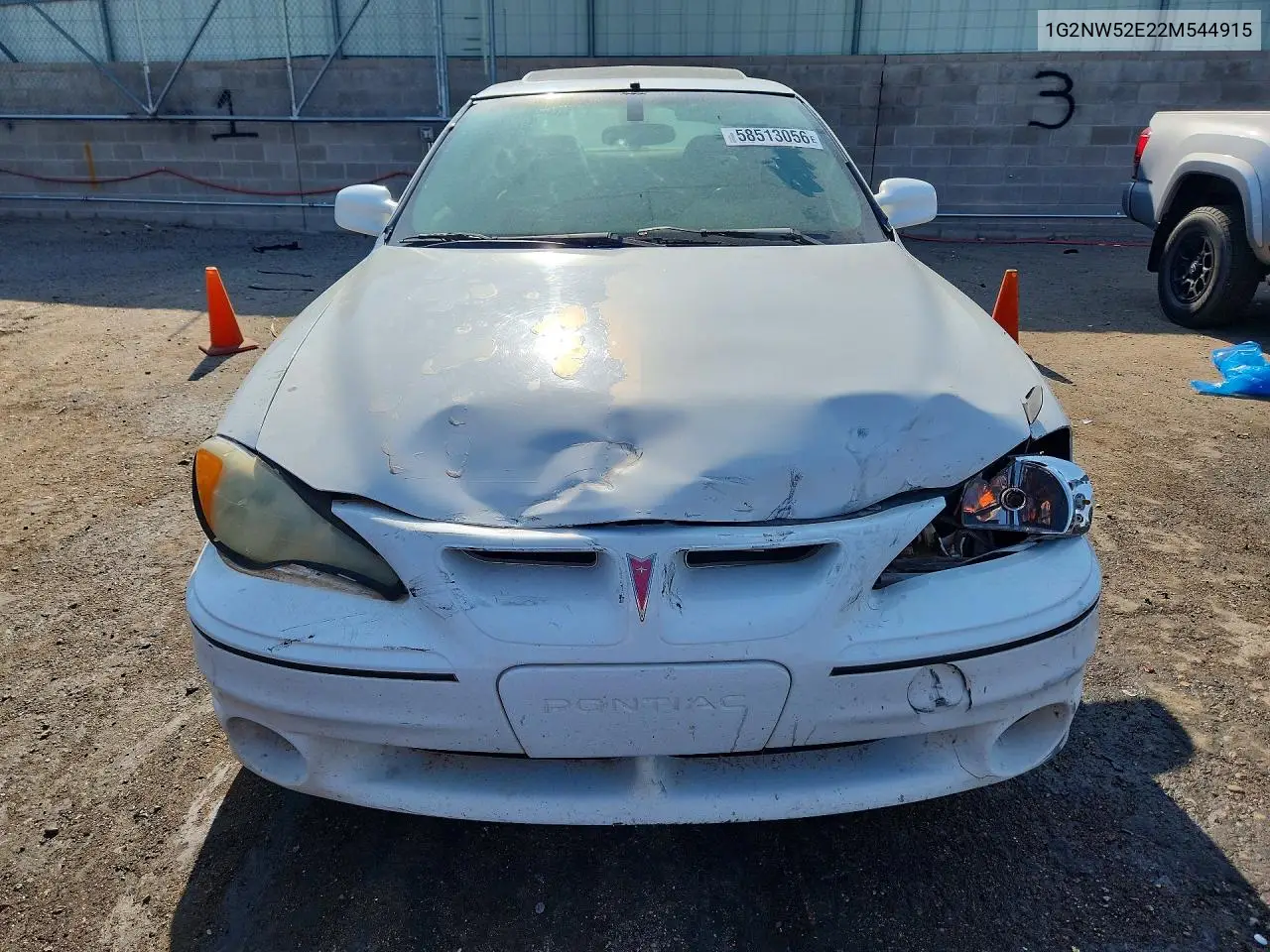 2002 Pontiac Grand Am Gt VIN: 1G2NW52E22M544915 Lot: 58513056