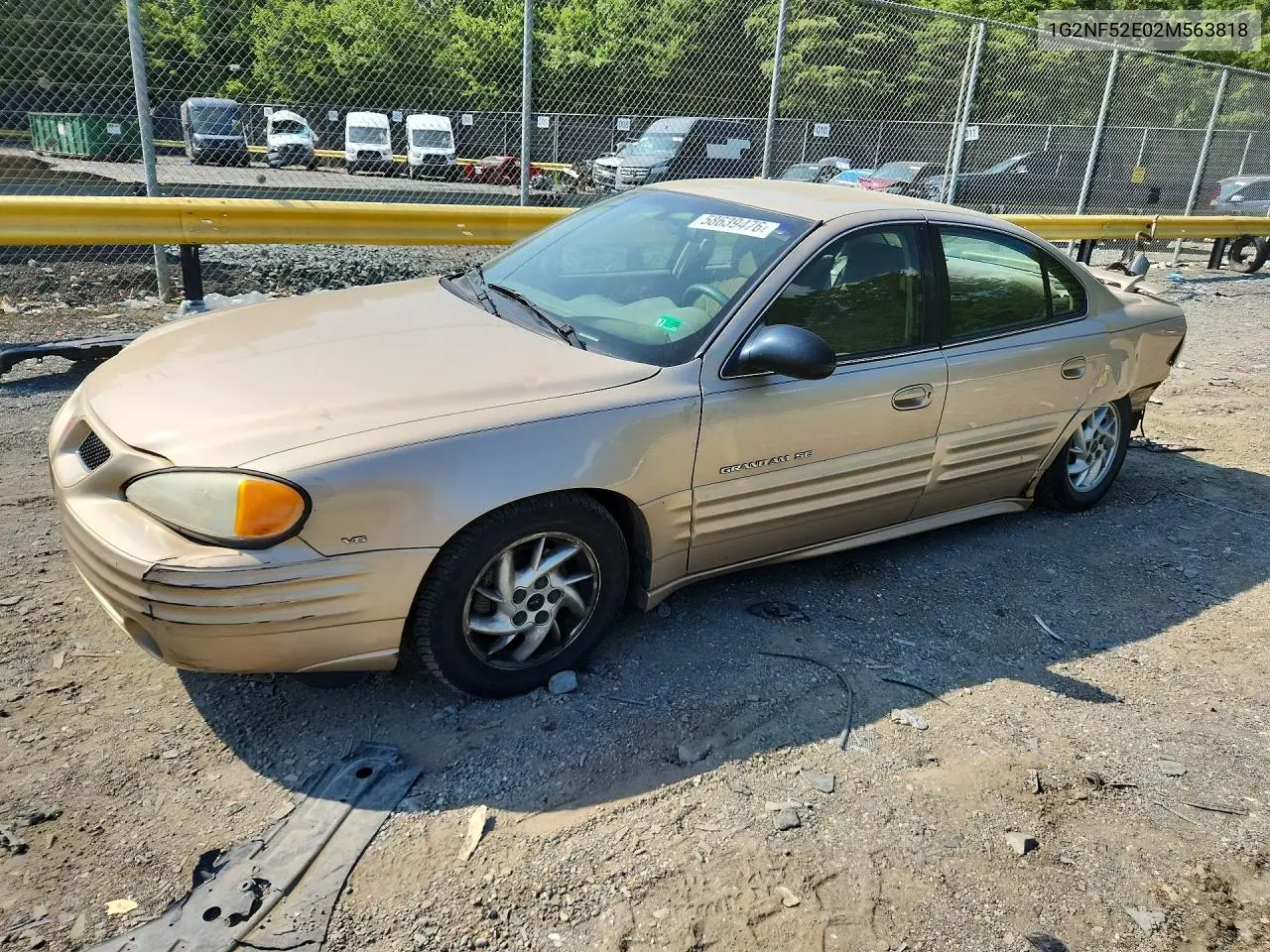 2002 Pontiac Grand Am Se1 VIN: 1G2NF52E02M563818 Lot: 58639476