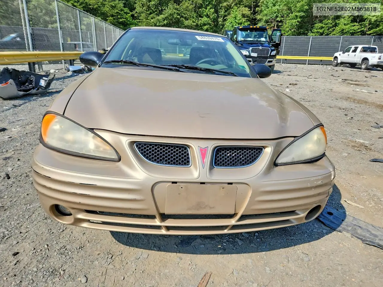 2002 Pontiac Grand Am Se1 VIN: 1G2NF52E02M563818 Lot: 58639476