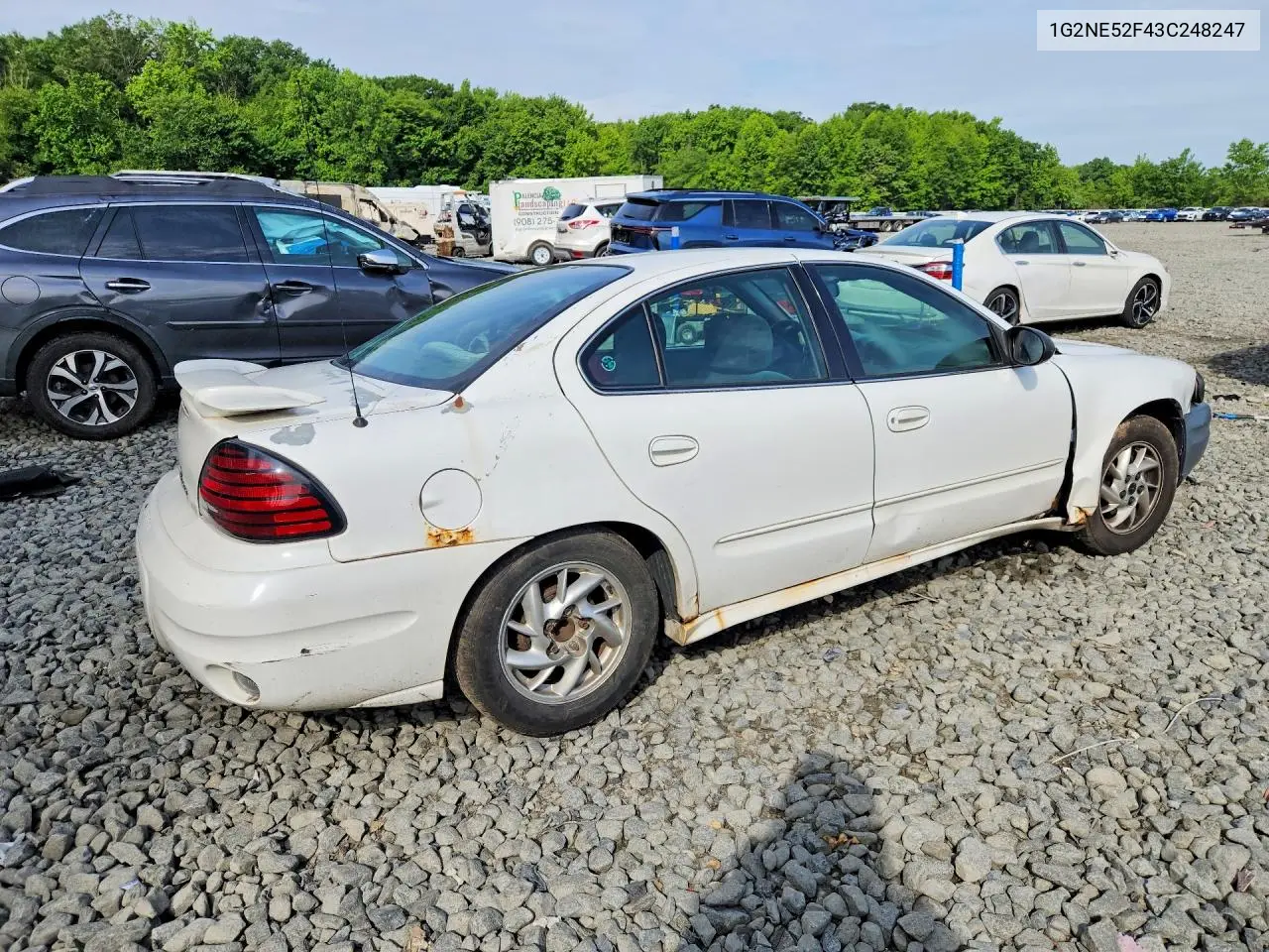 2003 Pontiac Grand Am Se VIN: 1G2NE52F43C248247 Lot: 56886446