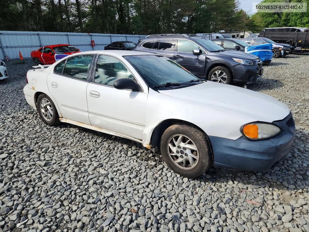 2003 Pontiac Grand Am Se VIN: 1G2NE52F43C248247 Lot: 56886446