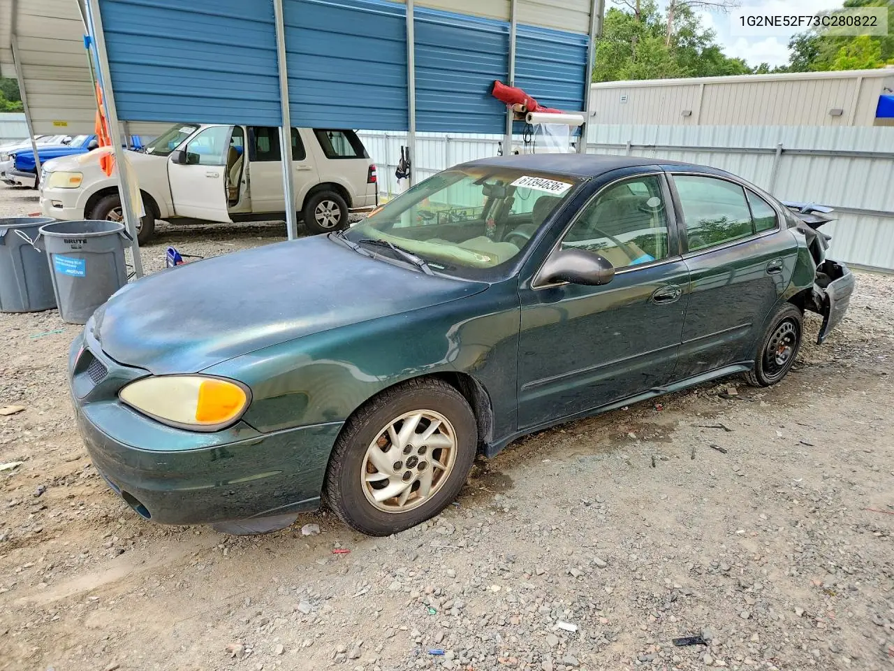 2003 Pontiac Grand Am Se VIN: 1G2NE52F73C280822 Lot: 61394636