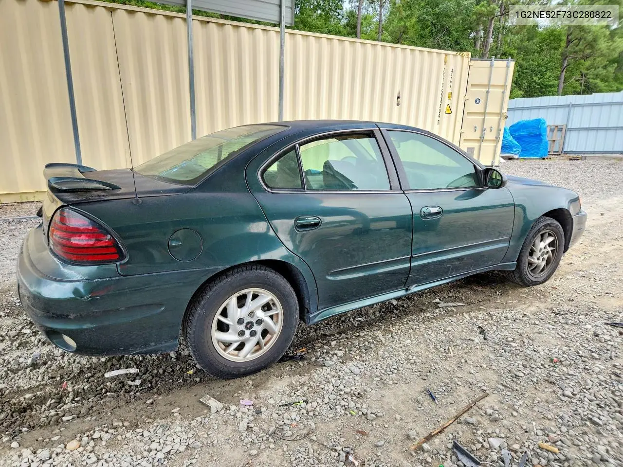 2003 Pontiac Grand Am Se VIN: 1G2NE52F73C280822 Lot: 61394636