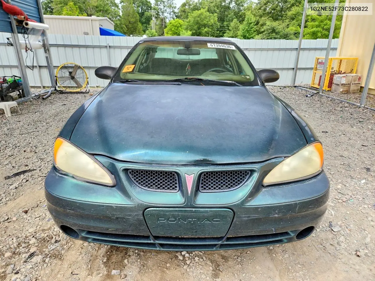 2003 Pontiac Grand Am Se VIN: 1G2NE52F73C280822 Lot: 61394636