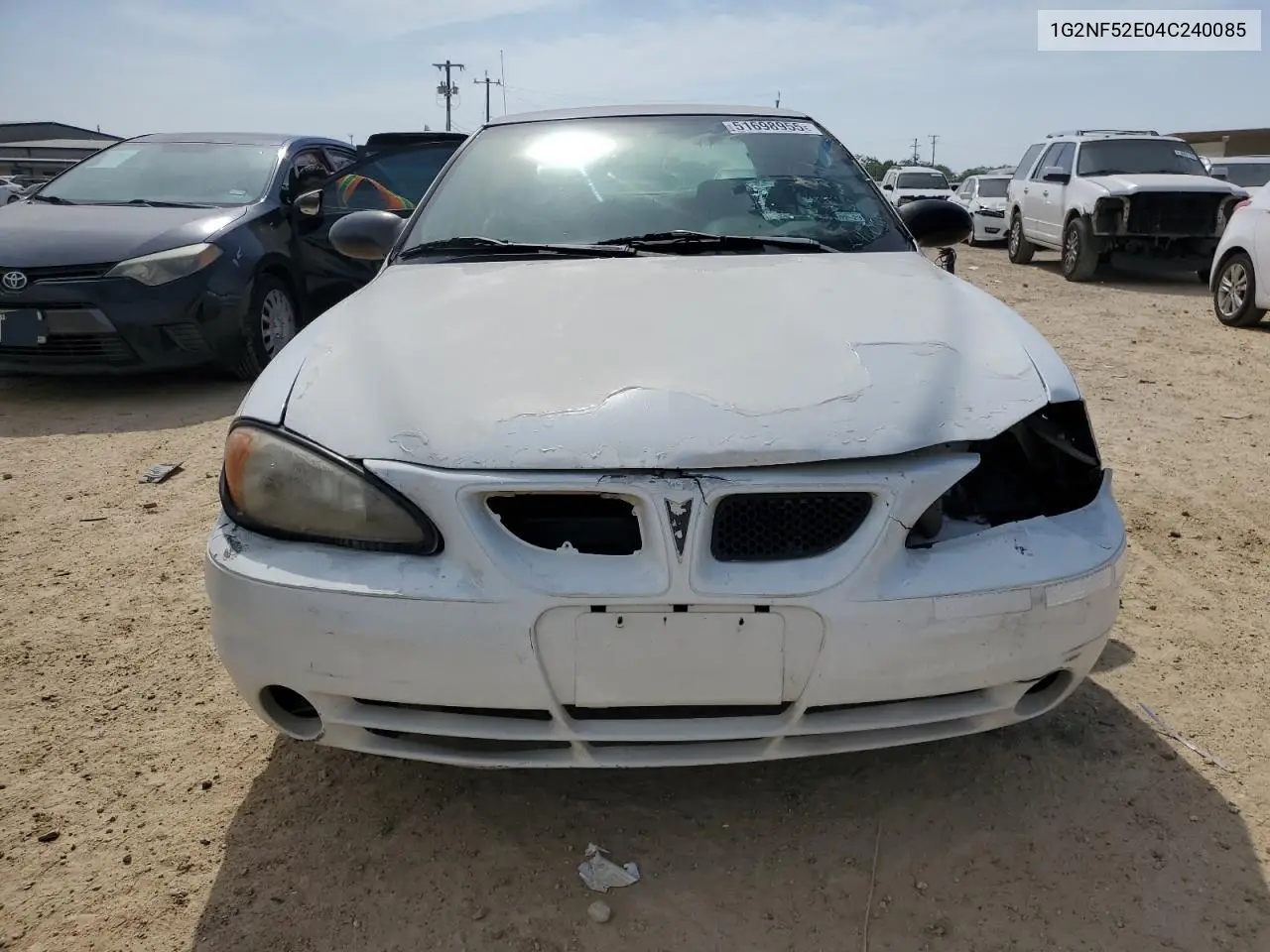 2004 Pontiac Grand Am Se1 VIN: 1G2NF52E04C240085 Lot: 47252316