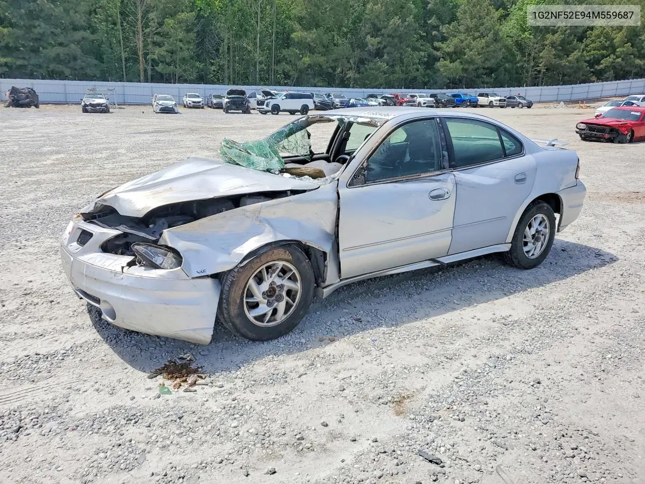 2004 Pontiac Grand Am Se1 VIN: 1G2NF52E94M559687 Lot: 51983496