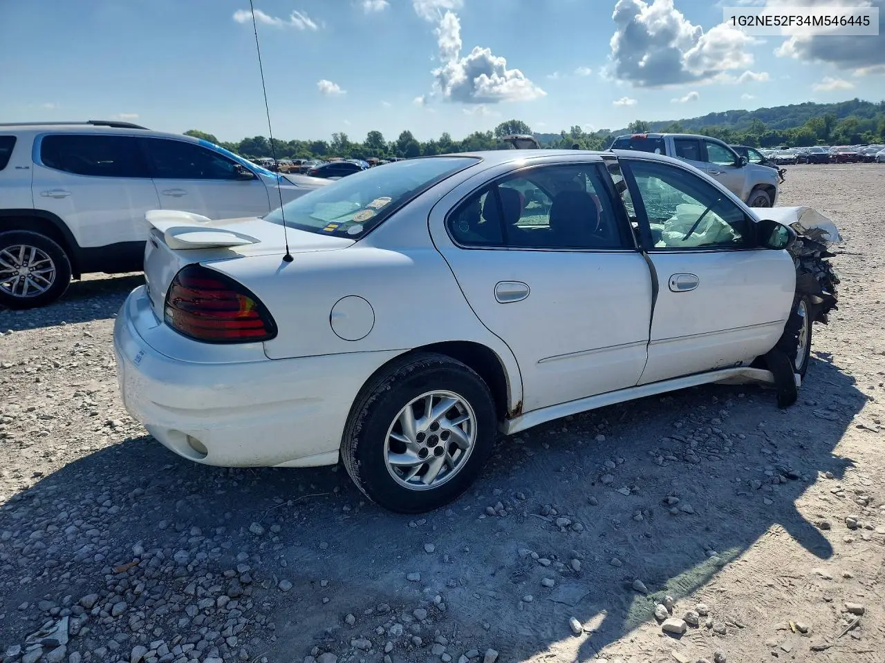 2004 Pontiac Grand Am Se VIN: 1G2NE52F34M546445 Lot: 61203306