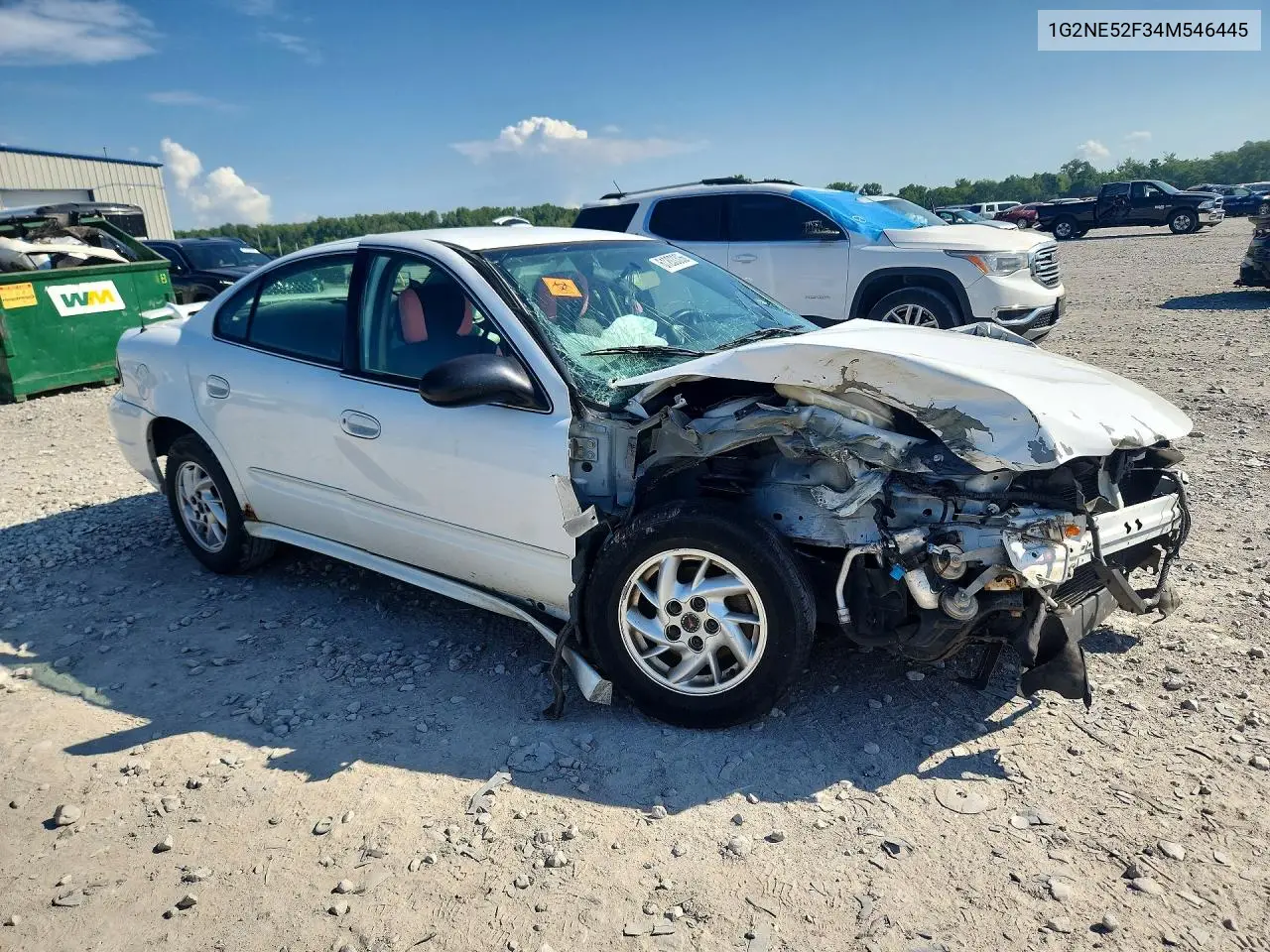 2004 Pontiac Grand Am Se VIN: 1G2NE52F34M546445 Lot: 61203306