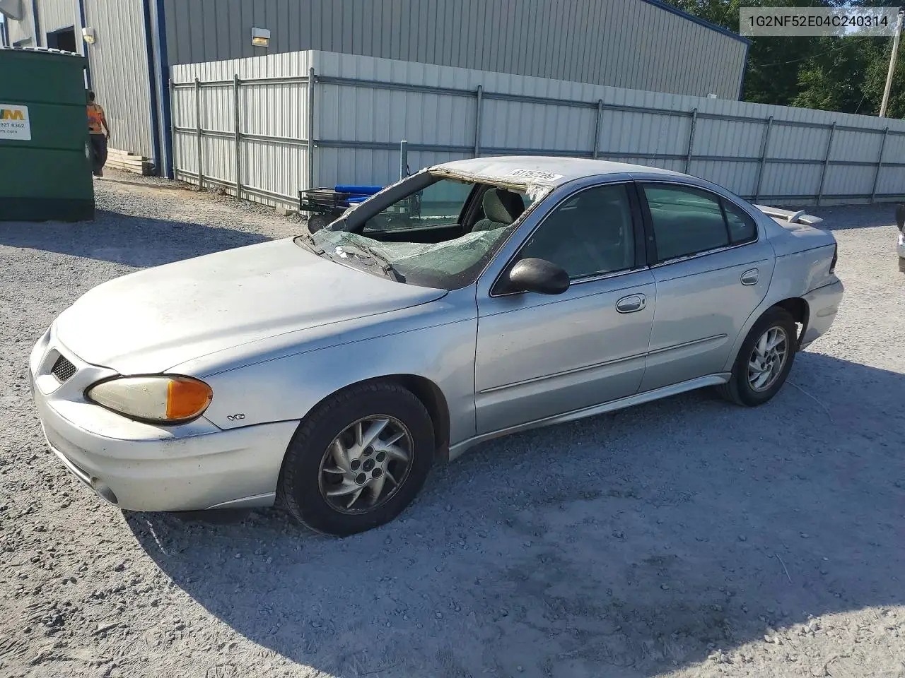 2004 Pontiac Grand Am Se1 VIN: 1G2NF52E04C240314 Lot: 61757226