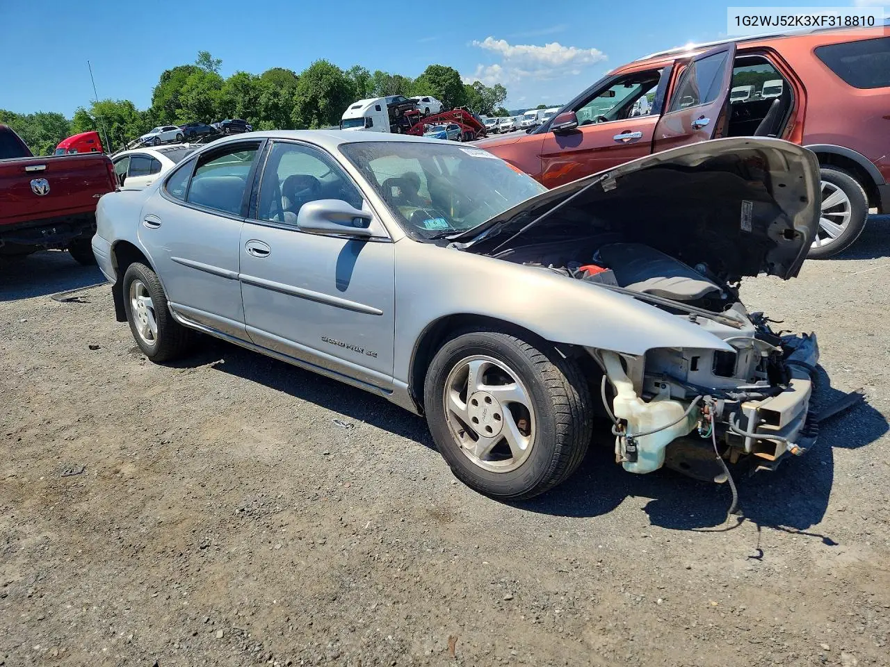 1999 Pontiac Grand Prix Se VIN: 1G2WJ52K3XF318810 Lot: 60444816