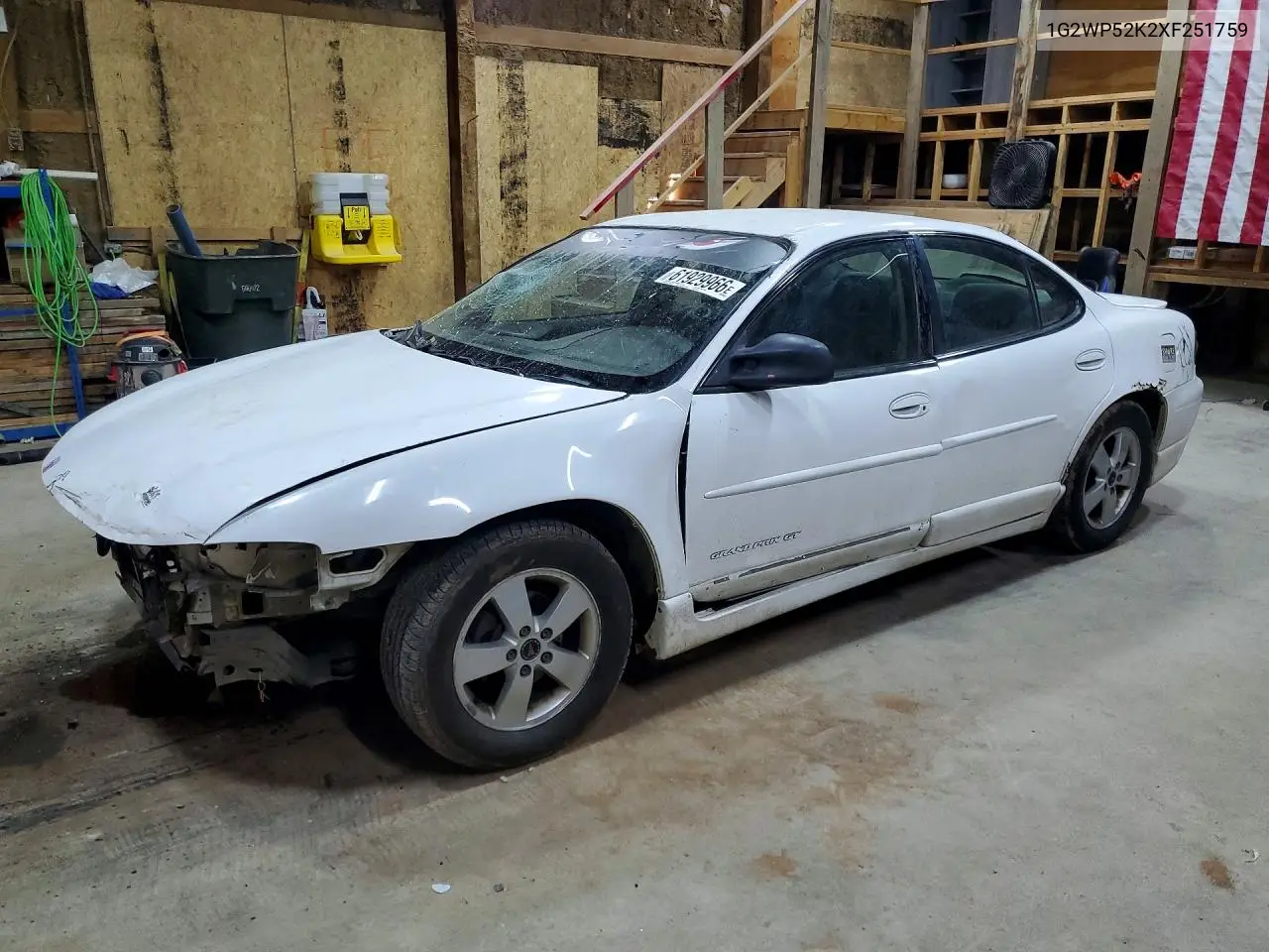 1999 Pontiac Grand Prix Gt VIN: 1G2WP52K2XF251759 Lot: 61929966