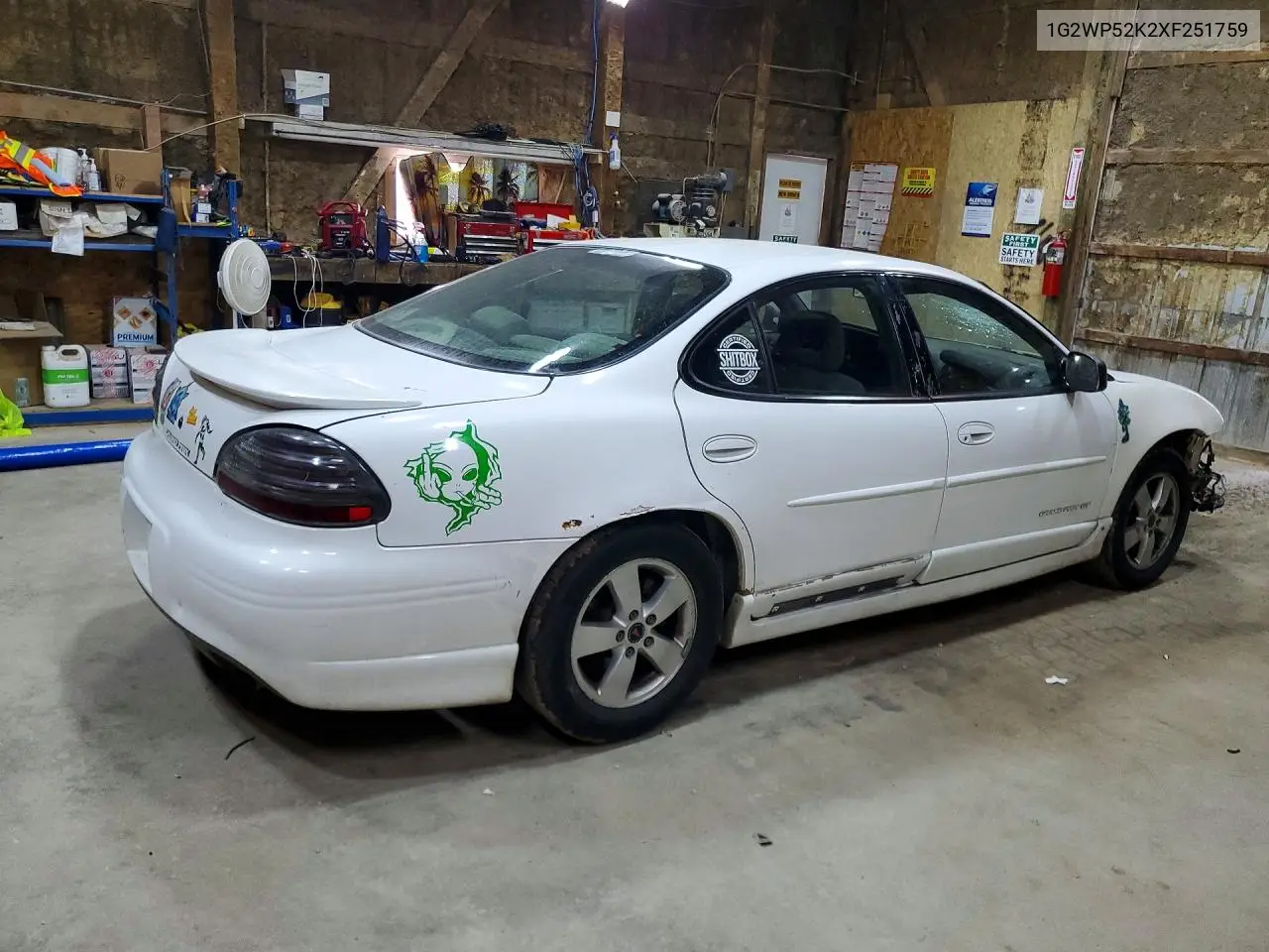 1999 Pontiac Grand Prix Gt VIN: 1G2WP52K2XF251759 Lot: 61929966